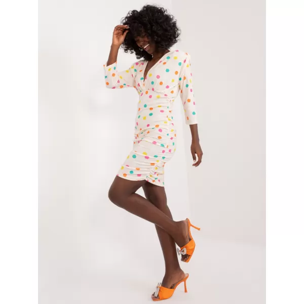 Dámské šaty ITALY MODA DHJ-SK-17311.87 ECRU 