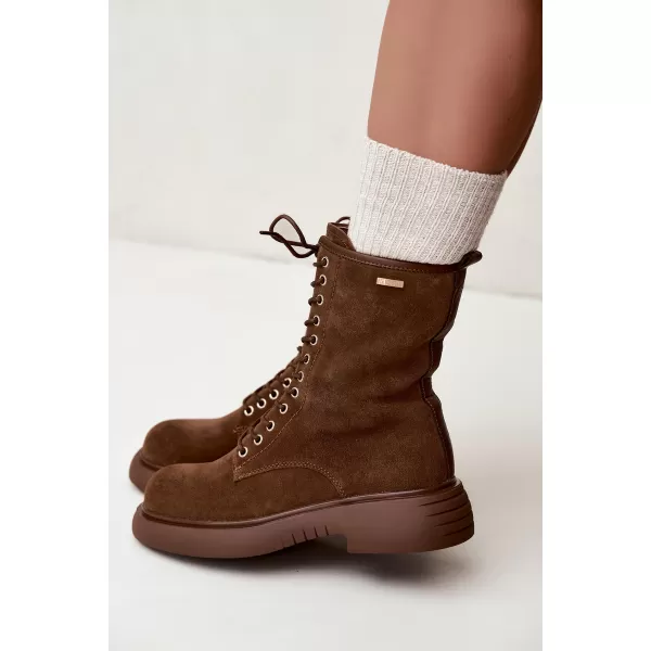 Dámské boty BIG STAR SHOES UU274611 BROWN/BEIGE 