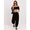 Dámské kalhoty RUE PARIS IT-SP-10368.34 BLACK