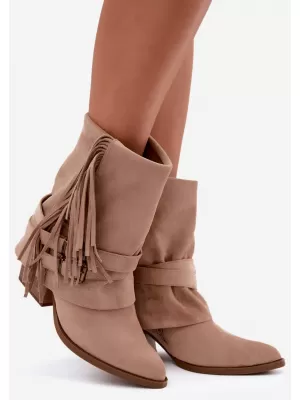 Dámské kovbojky BOTO NS591P BEIGE