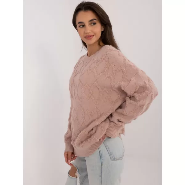  Dámský svetr WOOL FASHION ITALIA AT-SW-2361.61 DARK PINK 