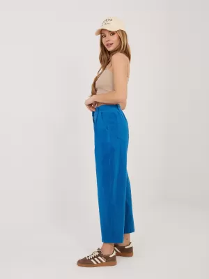 Dámské kalhoty RUE PARIS IT-SP-FL8916.80 COBALT