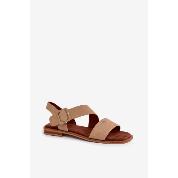  Dámské sandály BIG STAR SHOES TT274491 BEIGE 