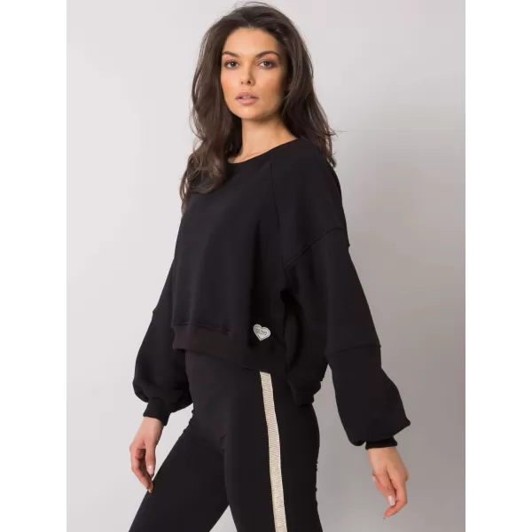  Dámská mikina RUE PARIS RV-BL-7334.69 NOIRE 