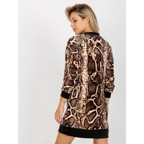  Dámská tunika RUE PARIS RP-TU-8189-4.09 BLACK AND BEIGE 