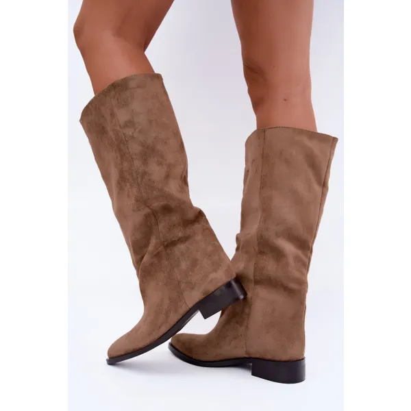  Dámské kozačky BOTO 3471 BEIGE 