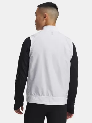 Pánská vesta UNDER ARMOUR LAUNCH INSULATED VEST 1380870-100 BÍLÁ