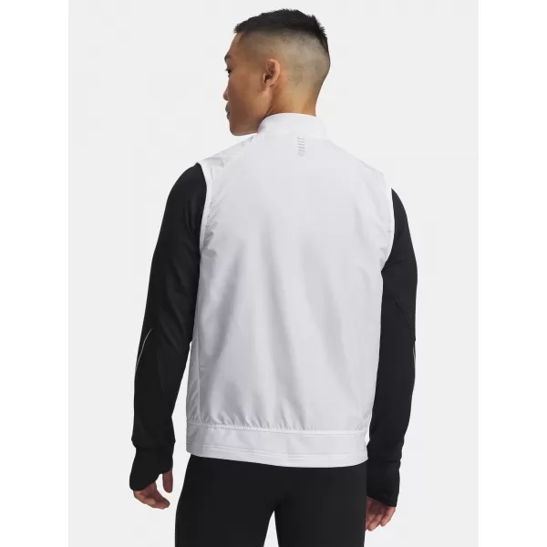  Pánská vesta UNDER ARMOUR LAUNCH INSULATED VEST 1380870-100 BÍLÁ 