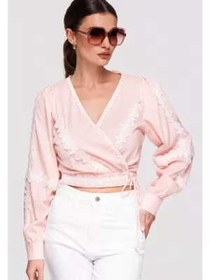 Dámské triko LARICA OW-TS-E0033 PINK