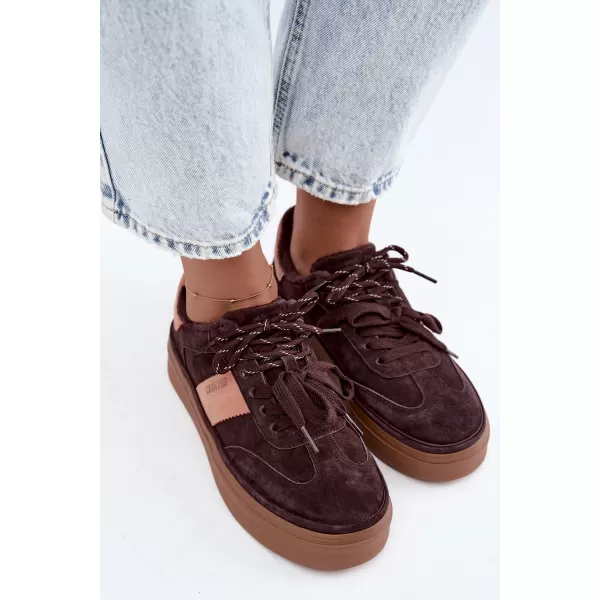  Dámské tenisky BIG STAR SHOES UU274770 BROWN/BEIGE SHADOWS 