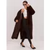 Dámský kabát FACTORY PRICE MBM-PL-25-65.98P BROWN