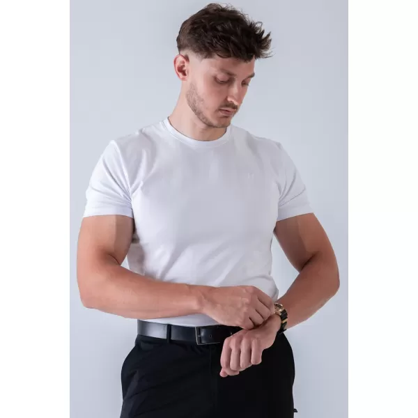  Pánské trička NEBBIA MIKE MUSCLE FIT 158 WHITE 