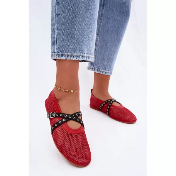  Dámské baleríny BOTO P-1416 RED 