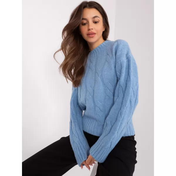  Dámský svetr FACTORY PRICE AT-SW-0146.10P LIGHT BLUE 