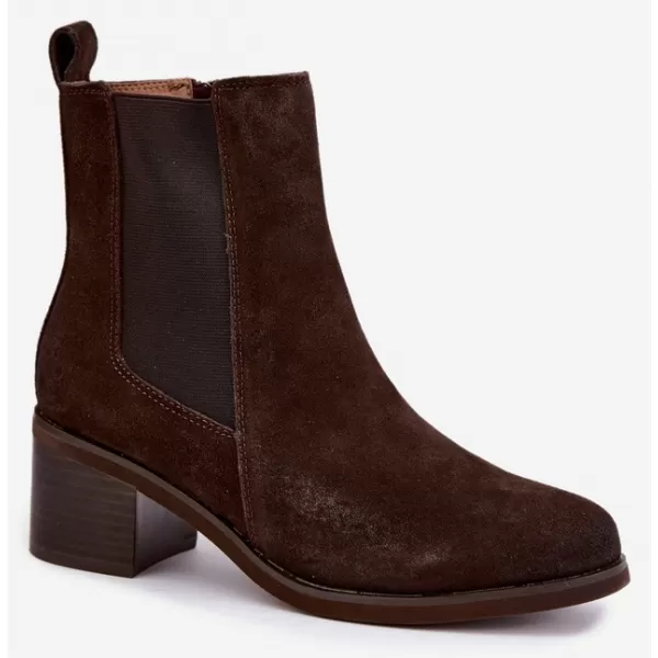  Dámské chelsea boty VINCEZA 133105 CHOCOLATE 