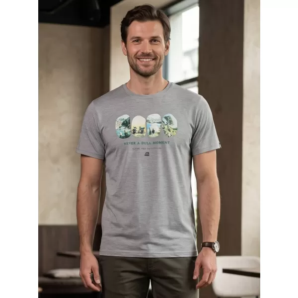  Pánské outdoorové triko ALPINE PRO NOGER 2 GRAY VARIANTA PB 