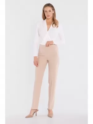 Dámské kalhoty STYLOVE S433 BEIGE