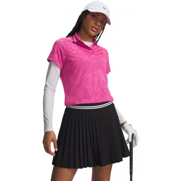  Dámské polo UNDER ARMOUR UA ARMOURDRY JACQ POLO 6013993-622 RŮŽOVÁ 