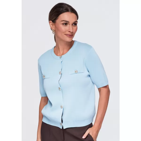  Dámská halenka OMBRE OW-TS-E0084 BLUE 
