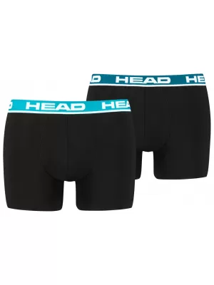 Pánské boxerky HEAD BASIC BOXER 2P CZ701741032 SPEED BLUE/LAGOON/BLACK