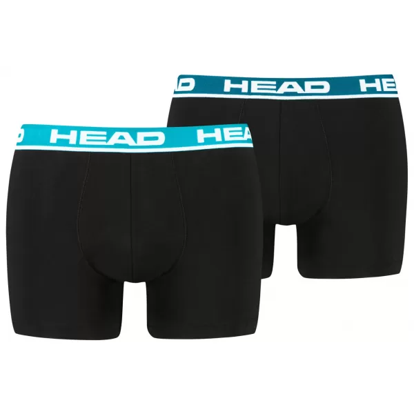  Pánské boxerky HEAD BASIC BOXER 2P CZ701741032 SPEED BLUE/LAGOON/BLACK 