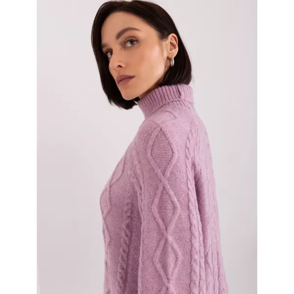  Dámský svetr WOOL FASHION ITALIA AT-SW-2355-2.19P BRIGHT PURPLE 