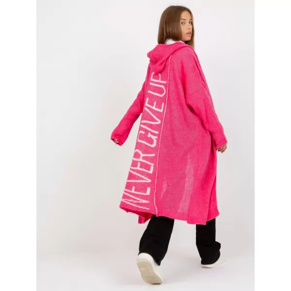  Dámský kardigan OCH BELLA TW-SW-BI-M56.35 FLUO PINK 