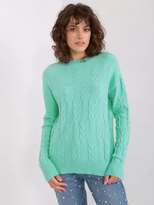 Dámský svetr WOOL FASHION ITALIA AT-SW-2340.10 MINT
