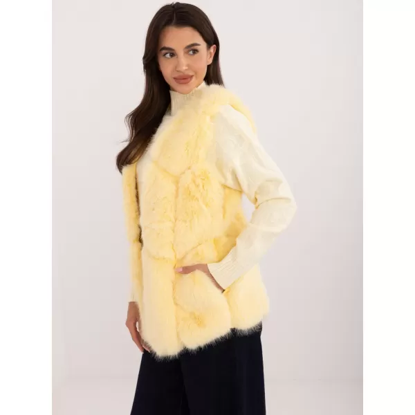  Dámská vesta WOOL FASHION ITALIA AT-KZ-2375.00P BRIGHT YELLOW 
