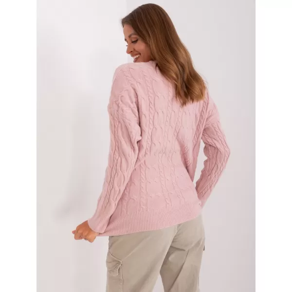  Dámský svetr WOOL FASHION ITALIA AT-SW-2335-1.68P BRIGHT PINK 