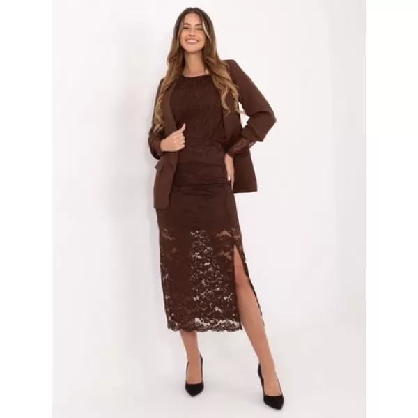 Dámská sukně ITALY MODA MI-SD-G9137.16P BROWN 