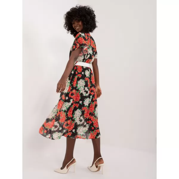  Dámské šaty ITALY MODA DHJ-SK-17258.01 BLACK AND RED 