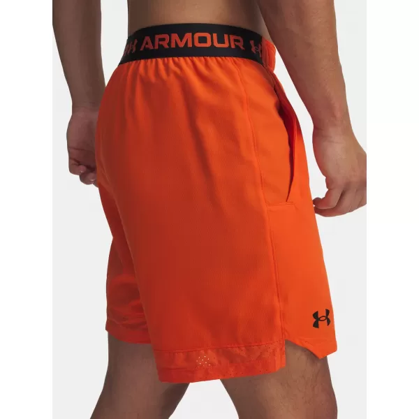  Pánské kraťasy UNDER ARMOUR VANISH WOVEN 6IN SHORTS 1373718-844 ORANŽOVÁ 