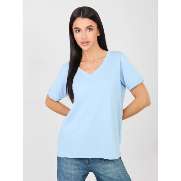  Dámské tričko RUE PARIS RV-TS-A1094.45 LIGHT BLUE 