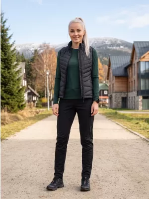 Dámské softshellové kalhoty ALPINE PRO ABARA 2 BLACK