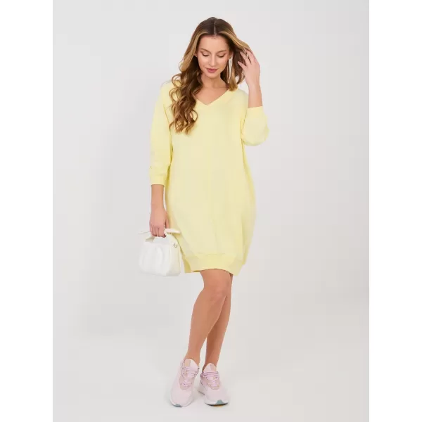  Dámské šaty BASIC FEEL GOOD RV-SK-7203.35P BRIGHT YELLOW 