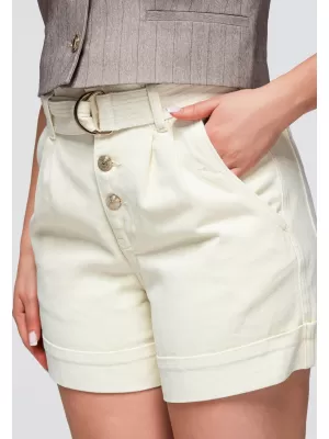 Dámské kraťasy OMBRE OW-ST-E0011 BEIGE