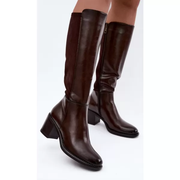  Dámské kozačky VINCEZA 58652 BROWN 
