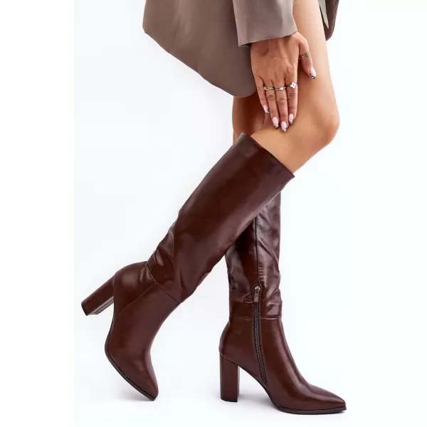  Dámské kozačky BOTO 1025/3872 BROWN 