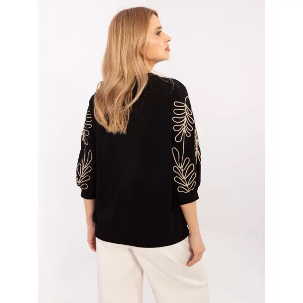  Dámská mikina RUE PARIS RV-BL-A367-1.18P BLACK 