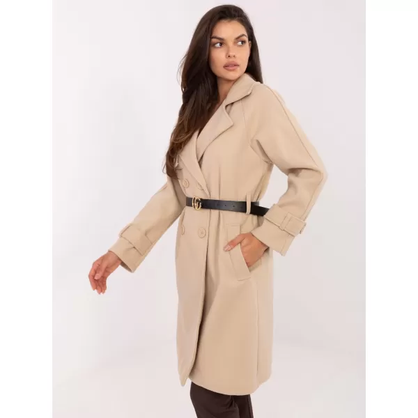  Dámský kabát RUE PARIS IT-PL-FL5712.84 BEIGE 