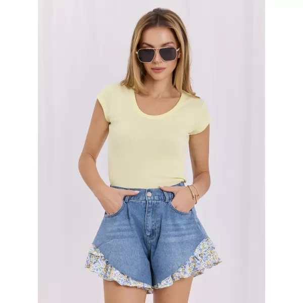  Dámské tričko RUE PARIS RV-TS-A1360.02P BRIGHT YELLOW 