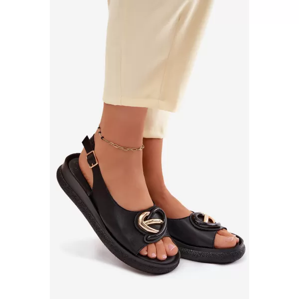  Dámské sandály S.BARSKI KV61-6047 BLACK 