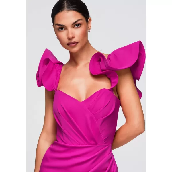  Dámské šaty LARICA LA-OM-DLR396 FUCHSIA 