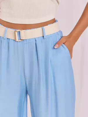 Dámské kalhoty RUE PARIS IT-SP-10368.34 LIGHT BLUE