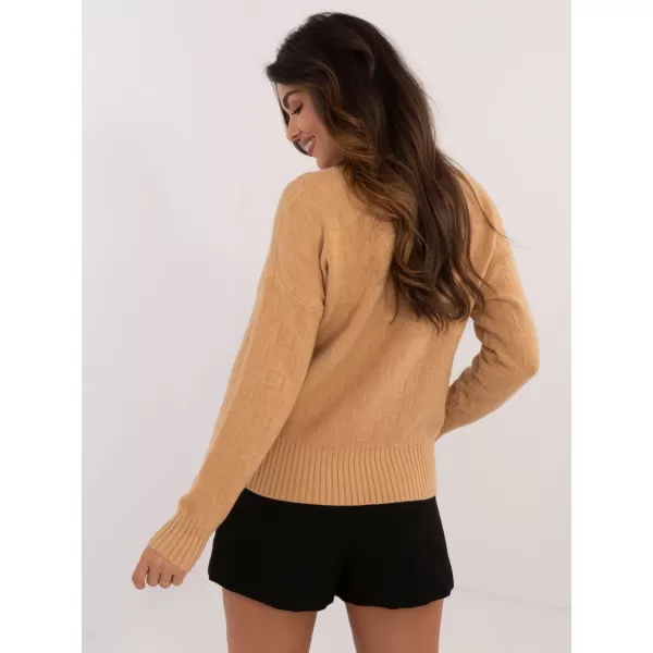  Dámský svetr WOOL FASHION ITALIA AT-SW-2339.54 CAMEL 