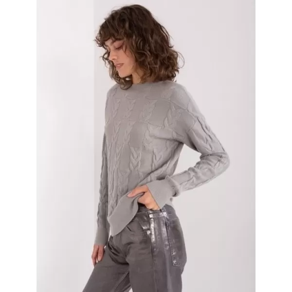  Dámský svetr WOOL FASHION ITALIA AT-SW-2340.80 GRAY 