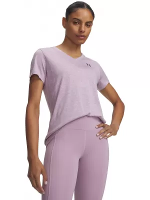 Dámské triko UNDER ARMOUR TECH SSV- TWIST 1384227-698 RŮŽOVÁ