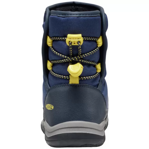  Dětské zimní boty KEEN PUFFRIDER WP CHILDREN NAVAL ACADEMY/MANGO MINT 