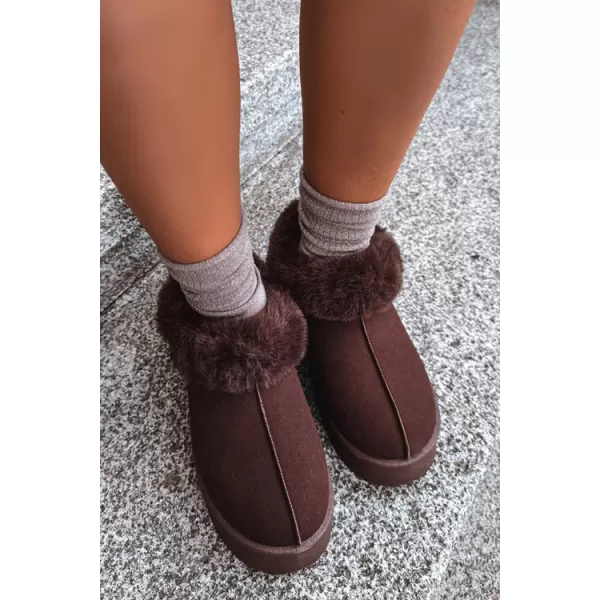  Dámské sněhule BIG STAR SHOES UU274203 BROWN/BEIGE SHADOWS 